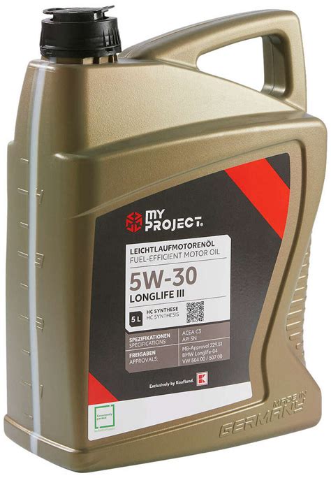 my project 5w30|MY PROJECT® Motorenöl 5W30 »Longlife« von Kaufland.
